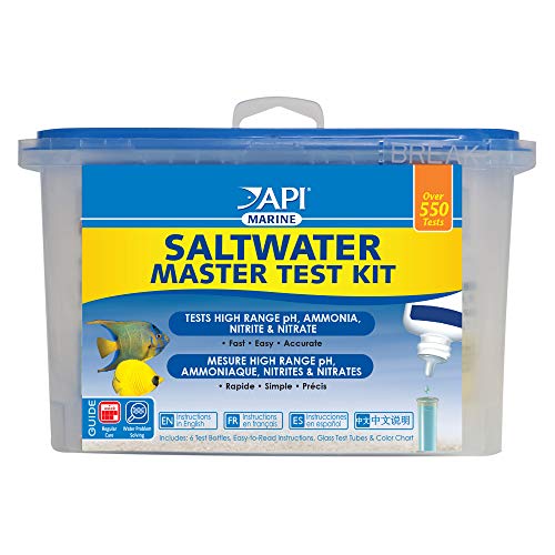API SALTWATER MASTER TEST KIT 550-Test Saltwater Aquarium Water Test Kit - style: Saltwater