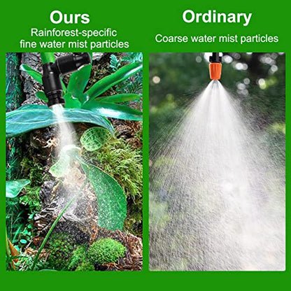Reptile Mister Automatic Reptile Humidifiers Misting System Reptile Fogger Humidifiers Smart Timing Rainforest Sprayer, Timer Misting System for Reptiles Amphibians Breeding Plants Watering