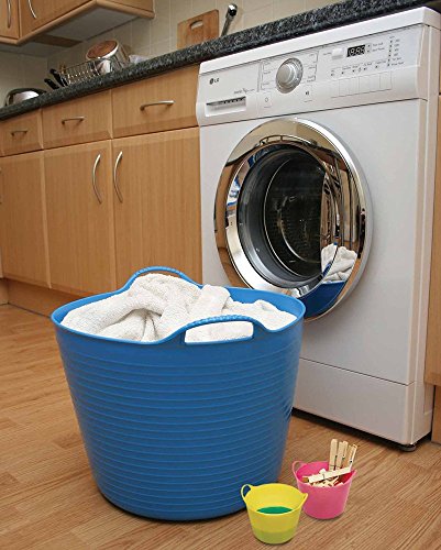 Red Gorilla Small Flexible Plastic Tub, Toy Storage, Laundry, Gardening & More, 14 Liter/3.7 Gallons, Green - color: Green