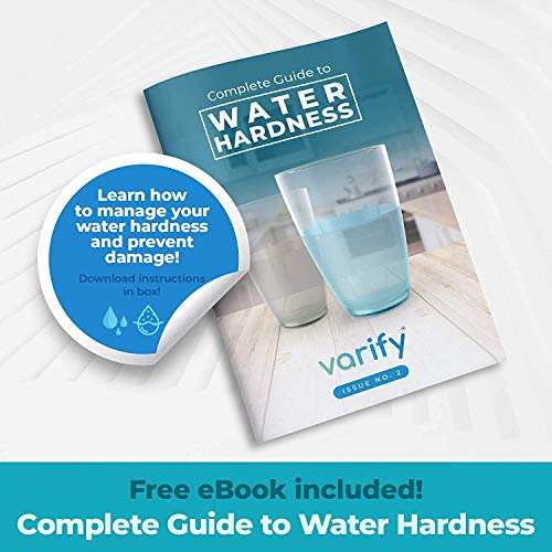 Water Hardness Test Kit - Water Testing Kit for Home, Drinking, Well, Spa, Swimming Pool, Softener, Dishwasher & More - Hard Water Test Strips for Calcium, Magnesium etc (0-425 pmm, 150 Strips)
