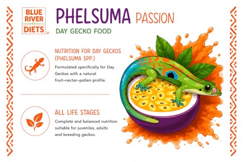 Blue River Phelsuma Passion Day Gecko Diet 2oz - 60g | All Natural Gecko Food Made in the UK