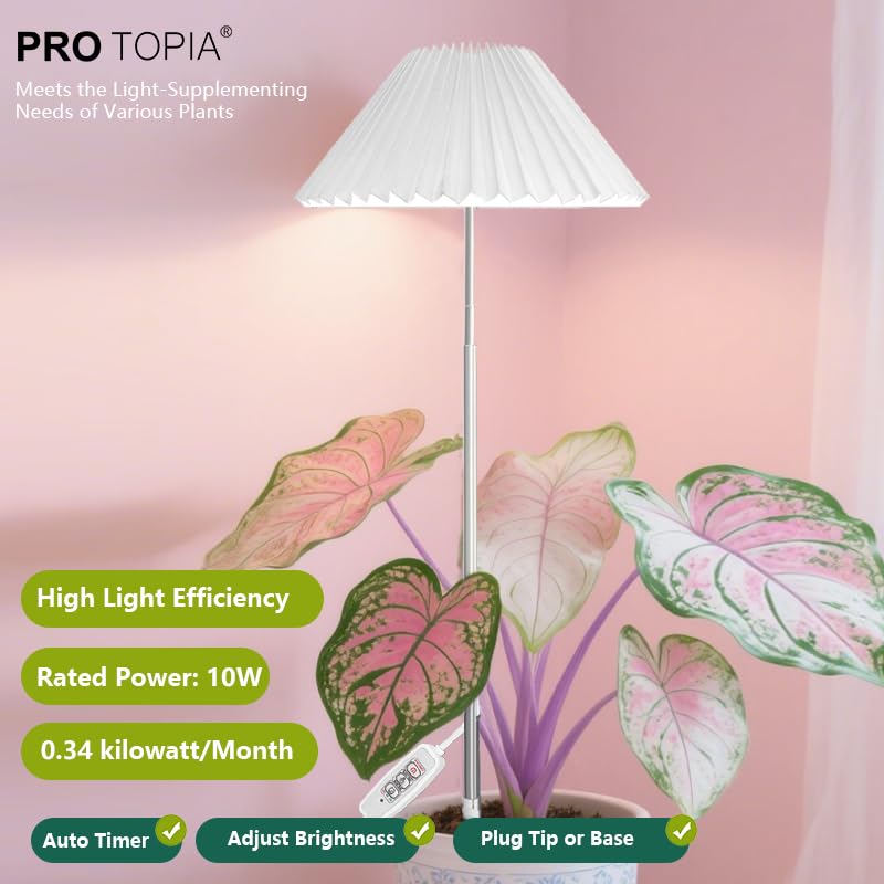 MiniSun Deco Origami Style Ground Stake LED Plant Grow Light, Full Spectrum with Adjustable Brightness, Space-Saving Design for Indoor Plants, 2 Pack (Light for Plant Growth) - style: Soil plug 2pack