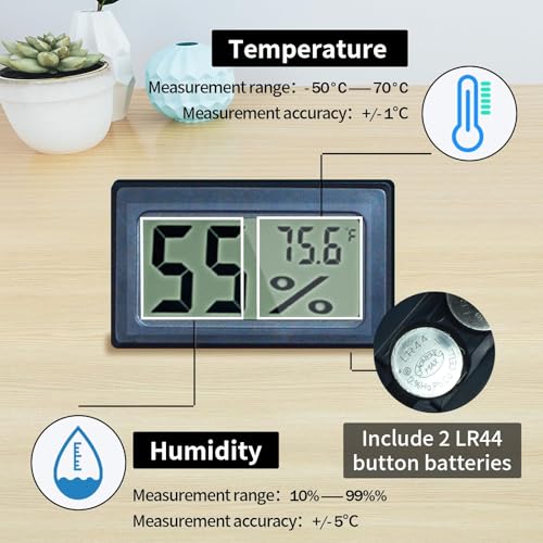 Acrylic Reptile Breeding Box Terrarium Cage Tank, 15.7"x9.9"x7.1", with Temperature Hygrometer, for Small Reptiles, Snakes, Insects, Home Office - size: Reptile-Tank-L(No Tray)