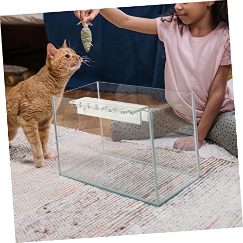 Mikikit Acrylic Aquarium Tool Holder Rack Storage Magnetic Cleaner Fish Tank Cleaning Tool Stand