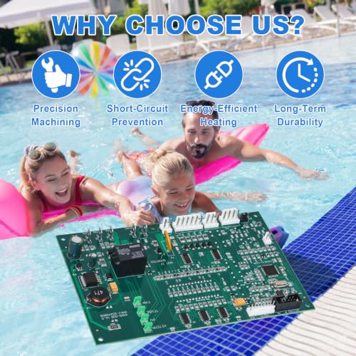 472100 Digital Display Temperature Controller Board Compatible with Pentair MiniMax | NT LN/STD/TSI Series Pool & Spa Heater, Sizes 200, 250, 300, and 400, Reliable Heating Durable Upgrade with Keypad