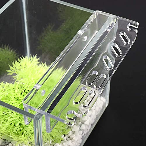 Vctitil Aquarium Plant Tools Holder Aquarium Tank Tool Acrylic Holder Grass Maintenance Tool Storage Rack for Tweezer Scraper Scissor Cleaning Tool