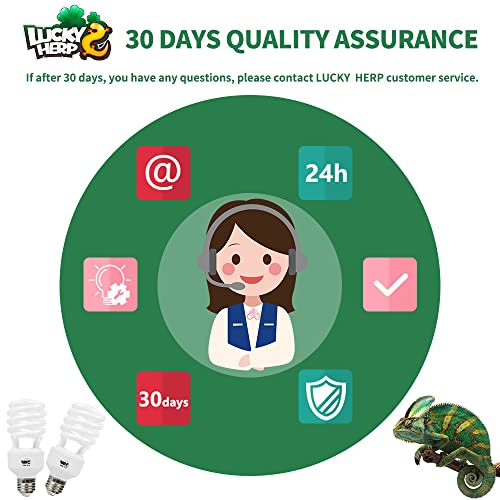 LUCKY HERP Reptile UVA UVB Light 5.0 26W Compact Fluorescent Tropical Terrarium Lamp - style: UVB5.0 26W