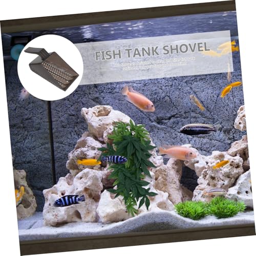 BESPORTBLE Fish Tank Sand Cleaner Tool Aquarium Shovel for Gravel and Sand Maintenance Easy to Handle Substrate Scoop for Fish Tanks and Reptile Corners