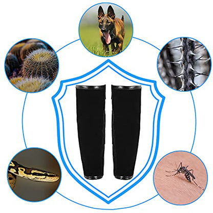 Luwint Cowhide Leather Kids Leg Gaiters, Adjustable Snake Bite Protection Calf Gaiters Lower Leg Boots Gaiter for Outdoors - size: Medium