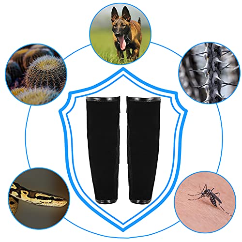 Luwint Cowhide Leather Kids Leg Gaiters, Adjustable Snake Bite Protection Calf Gaiters Lower Leg Boots Gaiter for Outdoors - size: Small