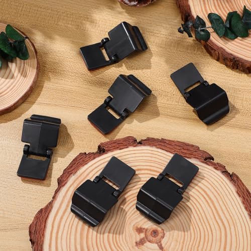 IMIKEYA 6pcs Reptile Glass Tank Lock Buckles, Turtle Terrarium Lid Clips, Anti-Escape Latch for Feeding Tanks, Black