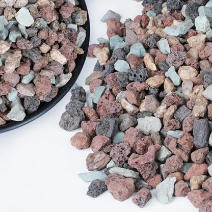 12lbs Horticultural Lava Rocks for Plants, 3/8 Inch Cactus Rocks | Potting Soil Amendment for Succulents, Cacti, Bonsai, Decorative Gravel Plant Drainage Volcanic for Terrarium, Top Dressing