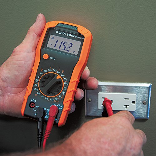 Klein Tools 80067 Electrical Test Kit with IR Digital Thermometer, Multimeter, Non-Contact Voltage Tester Pen and Receptacle Tester, 4-Piece - style: IR Thermometer w/3-Piece Tester Kit