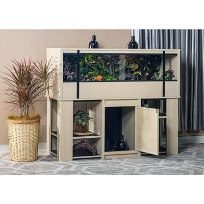 New Age Pet ECOFLEX X-Large Reptile Enclosure with Matching Cabinet Stand Set in Maple - color: Maple, size: X-Large