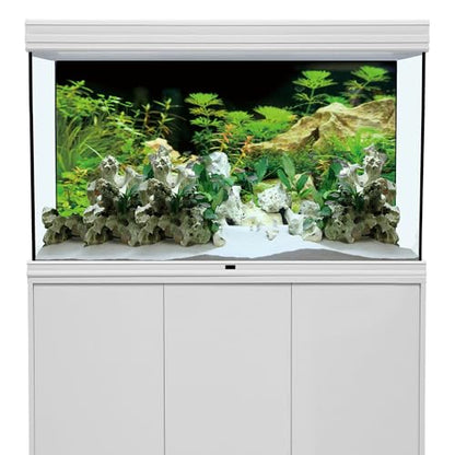 AWERT 24x16 inches Aquarium Background Seaweed Aquarium Background Aquatic Plant Stone River Bed & Lake Fish Tank Background Vinyl Background - size: 24x16in/60x40cm