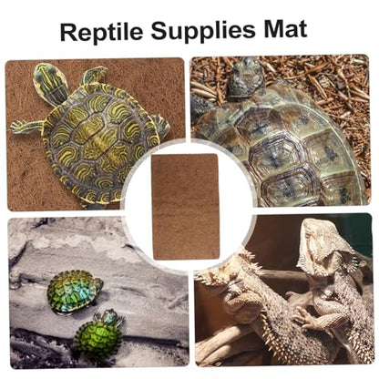 YARNOW 3pcs Reptile Supplies Mat Breathable Bedding Liner Cypress Mulch Reptile Bed Mat for Lizard Tank Accessories