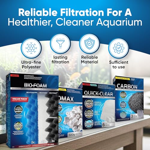 Filter Media 306/307 Filter Media Canister Filter Maintenance & Replacement Filter Media Kit, Including Trident Nova Mesh Bags(Quick Clear/Water polishing Pad, BioFoam, Activated Carbon, Biomax) - size: 306/307