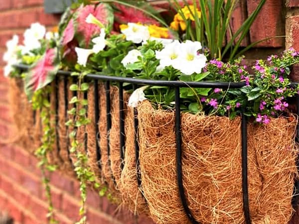 Coconut Fiber Grow Mat, Yarrdfir Natural Coconut Liners for planters, Flower Basket, Natural Coconut Fiber mat, Garden Decoration, Animal pet pad, Reptile Carpet, Snow Mat(10x 40 inchs) - size: 10x 40 inchs