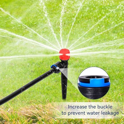 10PCS 1/4 inch Tubing Drip Irrigation Emitters Sprayer, Emitter Sprayer with Stake, Irrigation Dripper Sprinklers for Drip Irrigation System Parts & Connectors - color: 1/4" Drip Irrigation Vortex Emitters