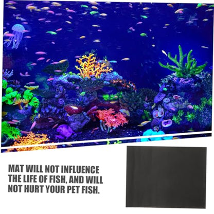 GANAZONO 2pcs Thickened Nonslip Fish Tank Mat Fish Tank Cushioning Pad for Reptile Terrarium Bottom Mat for Aquarium Leveling and Heat Preservation