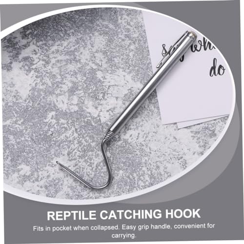 2pcs Telescopic Snake Hook Extendable Snake Catcher Material Reptile Catching Tool