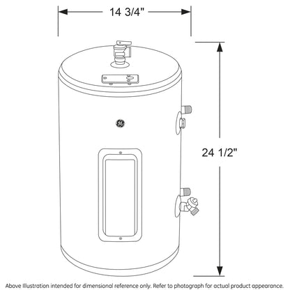 GE Appliances 10 Gallon Versatile Plug and Play Electric Water Heater with Adjustable Thermostat, Easily Installs Where You Want It, 120 Volt - style: 10 Gallon