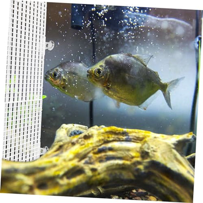 Levemolo 2pcs Aquarium Divider Panel Fish Tank Separator Suction Cups for Reptiles Jump Prevention and Peaceful Coexistence Isolation Board