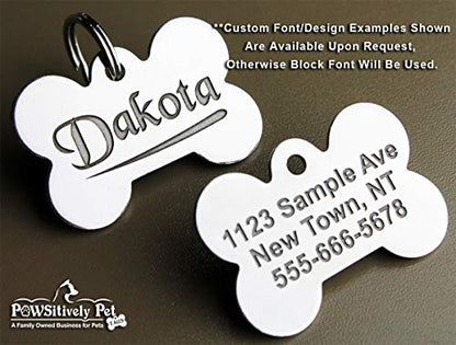 DEEP Engraved Premium Dog & Cat ID Tag – Personalized, Stainless Steel, Long-Lasting Durability - Star 1-1/4"x1-1/4 (1-Side Engraving) - style: STAR 1-1/4"x1-1/4" (1-Side Engraving)