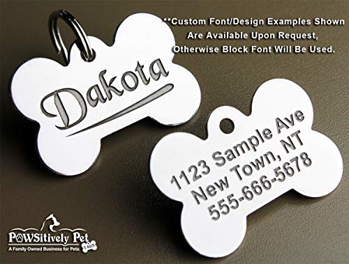 DEEP Engraved Premium Dog & Cat ID Tag – Personalized, Stainless Steel, Long-Lasting Durability - Military Dog Tag 7/8" x1-1/2 (1-Side Engraving) - style: MILITARY DOG TAG 7/8"x1-1/2" (1-Side Engraving)