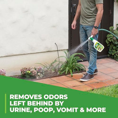 Simple Green Outdoor Odor Eliminator for Pets, Dogs, Ideal for Artificial Grass & Patio (32 oz Hose End Sprayer) - size: 32 Fl Oz (Pack of 1)