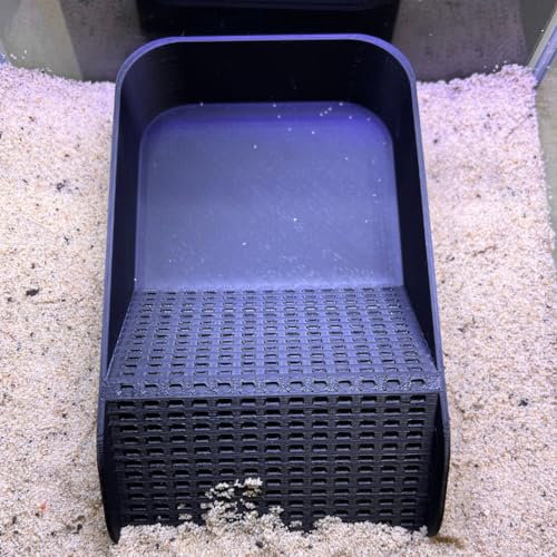 Hermit Crab Watering Pool | Platform Pool Accessory with Access Ramp for Hermit Crabs | 6.5" x 4" | Made in USA (Fresh Only, Black) - color: Fresh Only, Black