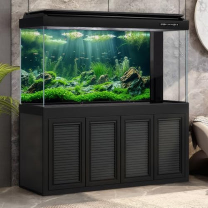 Underwater Aquarium Background Undersea Aquatic Plants Fish Tank Background Under The Sea Marine Life Sunbeam Terrarium Backgrounds Green Sea Grass Moss Rock Scene Reptile Tank Backgrounds 24x12in - color: Dark_Green, size: 24(W)x12(H)in