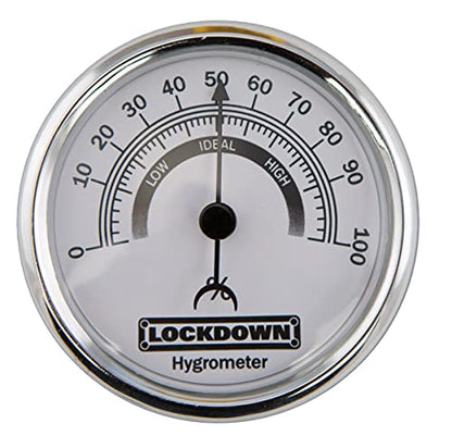 Lockdown Vault Hygrometer for Monitoring Humidity and Moisture Control in Gun Vault, Safe, Storage