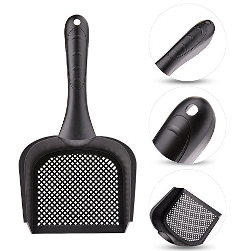 wonderfulwu Cat Litter Scoop with Handle Small Hole, Reptile Litter Cleaner Scoop