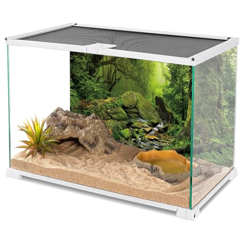 Forest Green Tree Terrarium Backdrop Reptile Habitat Background 36x24 in - size: 36 x 24 inches