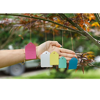 Ruilogod Plastic Garden Home Rectangle Shaped Plant Seed Hang Tag Label Marker 5 x 7cm 100pcs Turquoise (id: 4f0 9f0 2ea 0bb a40