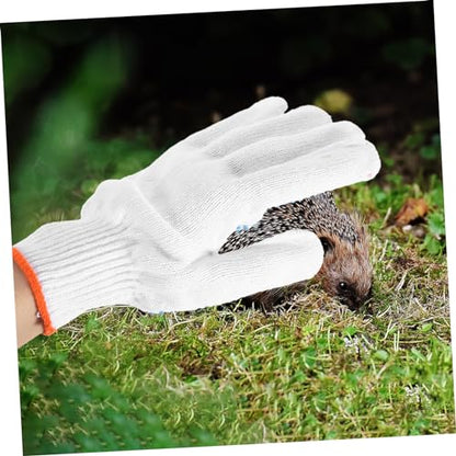 Mipcase Bite Animal Handling Gloves Thickened Breathable Protection for Gardening and Pet Lovers Scratch and Cut Resistant Random Color Pair for Dogs Cats Birds Reptiles Random Color