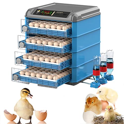 Egg Incubator, 192/256/500 Egg Incubator, Poultry Hatcher Machine with Automatic Egg Turning, Temperature & Humidity Control and LED Screen, General Purpose Incubator for Chickens Ducks Birds,256 - size: 256