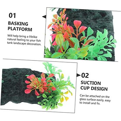 Totority 1set Tortoise Basking Platform Turtle Climbing Area Safe Basking for Reptiles for Water Turtles Frogs and Lizards Aquarium