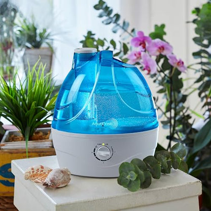 AquaOasis® Cool Mist Humidifier (2.2L Water Tank) Quiet Ultrasonic Humidifiers for Bedroom & Large room - Adjustable -360 Rotation Nozzle, Auto-Shut Off, Humidifiers for Babies Nursery & Whole House
