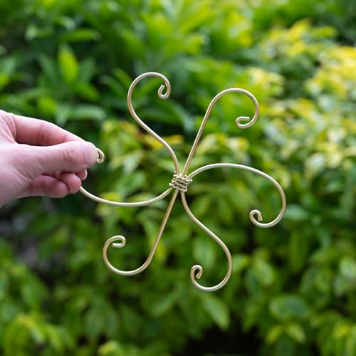 5PCS Monstera Plant Support Hooks - 6.5" Durable Metal Stabilizers | 5Pcs Gentle Leaf Holder for Monstera & Fishbone Cactus - Plant Accessory for Indoor Gardening - Perfect Gardening Gifts - size: 6.5 x 6.5 inches