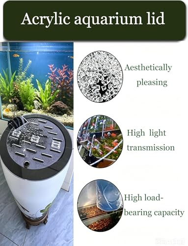 Acrylic Aquarium Cover, 5mm Thick Cuttable Lid for Fish Tanks, Reptile Habitats, Customizable Top Panel for Display Tanks - size: 10in/25.40cm