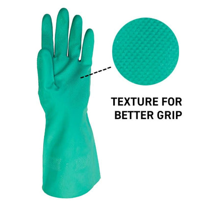 Gempler's 15-mil Chemical Resistant Nitrile Gloves, Unlined | 12 or 144 Pairs - size: 8 (M)