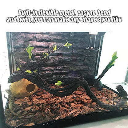 Artificial Vine Climber, Artificial Reptiles Vine Climber Jungle Forest Bend Branch Terrarium Cage Decor(WF-2) - size: WF-2