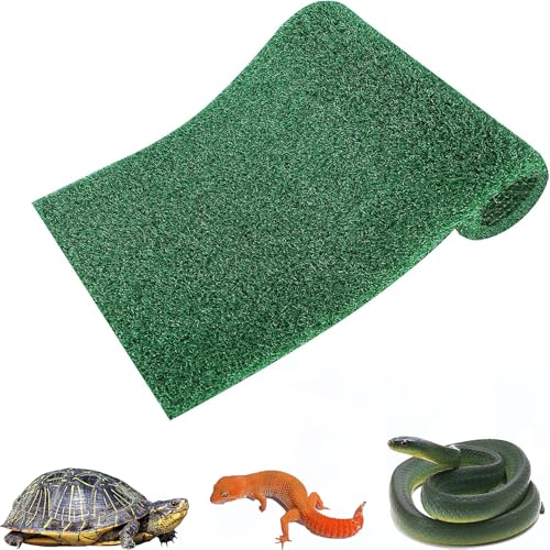 Turtle Basking Platform, Turtle Aquarium Basking Artificial Grass Turf Basking Platform Accessories Grass Lawn, Pet Turf Artificial Fake Grass Mat