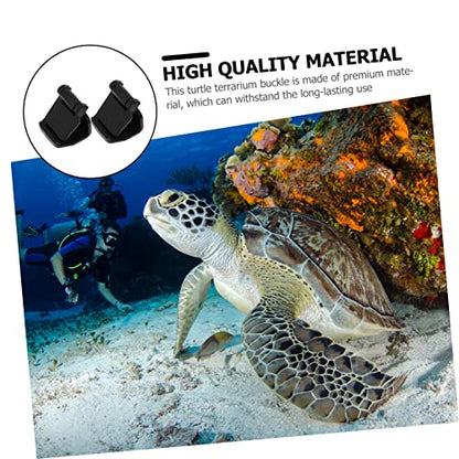 8pcs Reptile Feeding Tank Buckle Easy Install Glass Turtle Terrarium Escape Latch Clips for Turtles and Reptiles and Aquarium Accessories