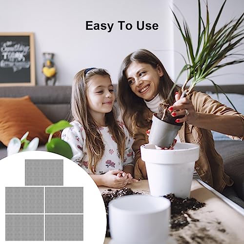 Xiaokeis 5pcs Flower Pot Hole Mesh Pad, 7.87 x 11.81inch Bonsai Mesh Drainage Screens Plant Pot Drainage Meshs Plant Screen Meshs, DIY Drainages Netting Pots Bottom Grid Mat(Color:Black)