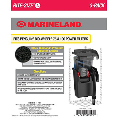MarineLand Penguin Power Filter Rite-Size Cartridge - size: 3-Count, style: Size A