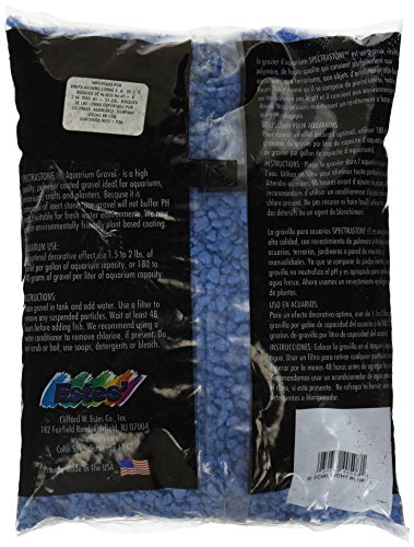 Spectrastone Special Light Blue Aquarium Gravel for Freshwater Aquariums, 5-Pound Bag