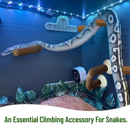 8PCS Pet Snake Climbing Stick Branch,Snake Enclosure Accessories,Snakes Terrarium Habitat Decoration for Ball Python,Cornsnakes,Garter Snakes (Suction Cup)